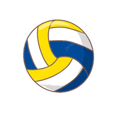 Gambar Material Volleyball Pantai Yang Dicat Tangan Asli, Bola, Voli Pantai, Gerakan PNG ...