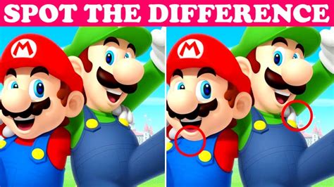 Spot The Difference: Super Mario - YouTube