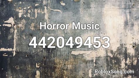 Horror Music Roblox ID - Roblox music codes