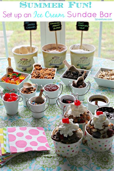 Summer Fun | Set Up an Ice Cream Sundae Bar