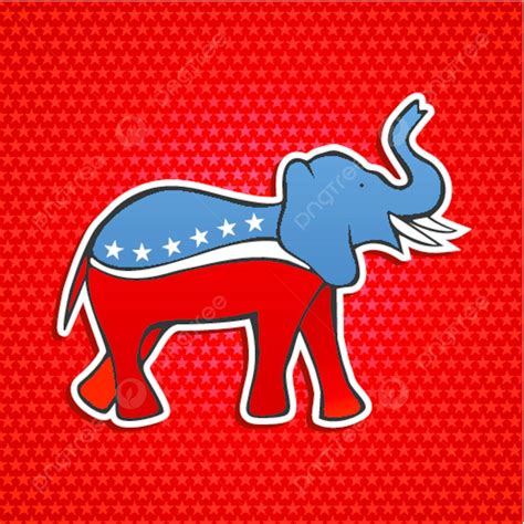 Usa Elections Republican Party Elephant Emblem Background Symbol ...