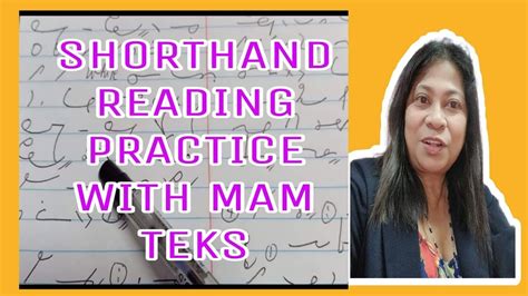 GREGG SHORTHAND PART 12: READING PRACTICE - YouTube