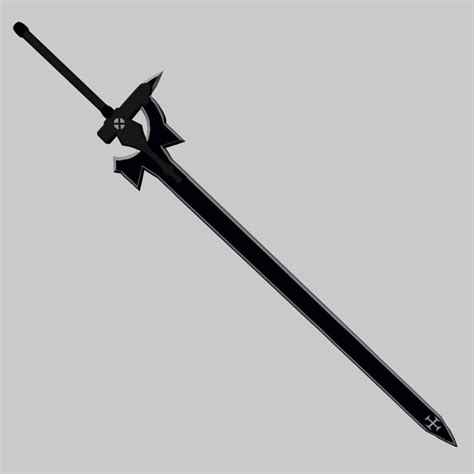 3d model elucidator kirito sword