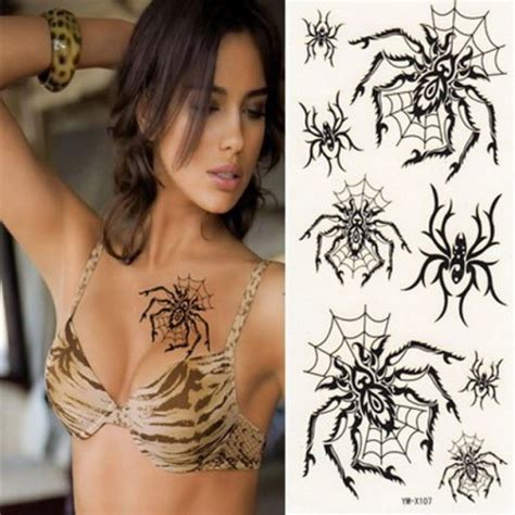 Spider Temporary Tattoo Paper Designs - Inofashionstyle.com