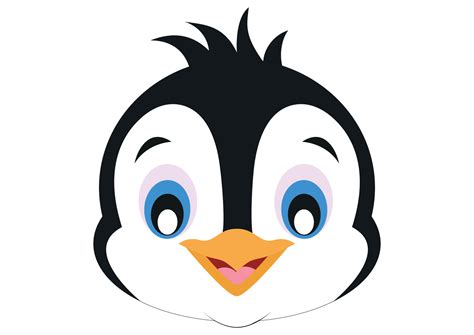 Penguin Face Vector Art, Icons, and Graphics for Free Download