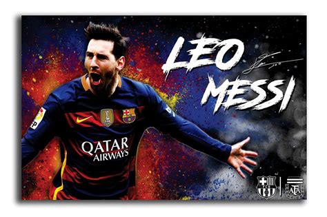 Lm 17# Barcelona Lionel Messi Poster Hd Wallpaper 45*30cm | lupon.gov.ph