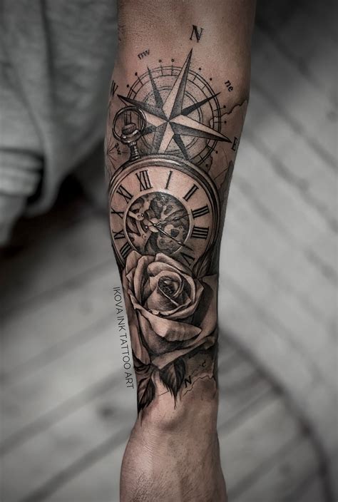 Compass Rose Tattoo Forearm