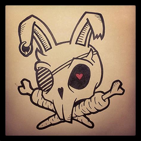 Skull Bunny by FREAKARTdotLV on DeviantArt