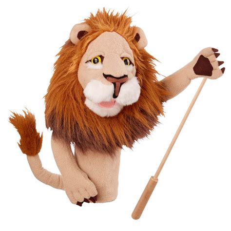 Melissa & Doug Lion Puppet with Detachable Wooden Rod - Walmart.com ...