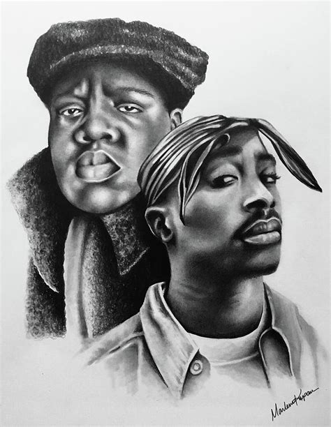 Tupac And Biggie Drawing By Marlene Kupau Fine Art America | Free Hot Nude Porn Pic Gallery