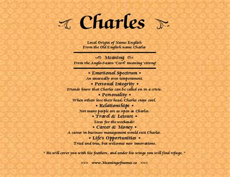 Charles - Meaning of Name