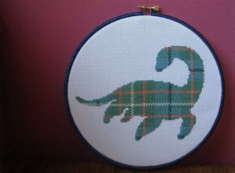 Nessie1 | Plaid Loch Ness Monster cross stitch. :) Pattern f… | Flickr