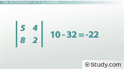 Finding the Determinant of a Matrix | Properties, Rules & Formula ...