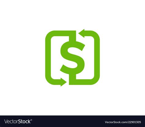 Transfer money logo icon design Royalty Free Vector Image