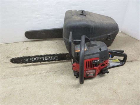 Craftsman 18" chainsaw, works, good - Albrecht Auction Service