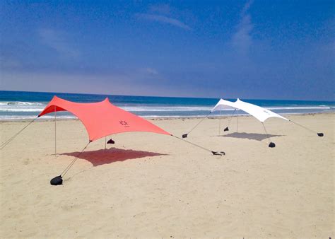 Coral and White. Ultimate beach colors. Neso sun tents. Beach Shade ...