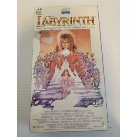 SEALED LABYRINTH 1994 David Bowie Jim Henson VHS New Line Home Video ...