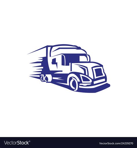 Truck trailer Royalty Free Vector Image - VectorStock