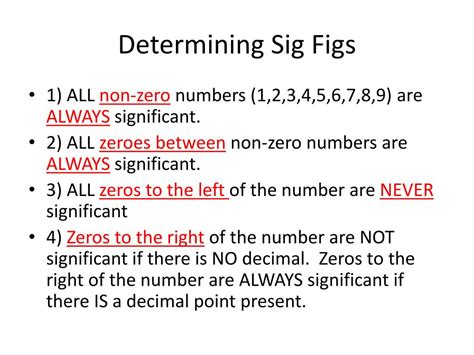 PPT - Significant Figures (Sig Fig) Rules PowerPoint Presentation, free ...