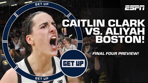 Caitlin Clark vs. Aliyah Boston 🍿 UConn poised to win it all? | Get Up ...