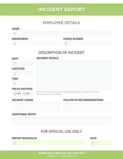 Business Incident Report