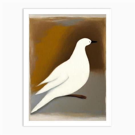 Dove Symbol Abstract Painting Art Print by Symbolic Expressions - Fy