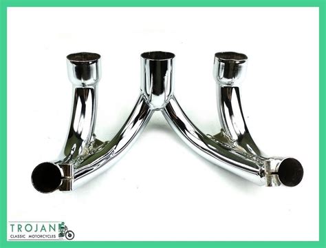 HEADER PIPE EXHAUST MANIFOLD, TRIUMPH, T150 TRIDENT TRIPLES, GENUINE, 70-7597 - Genuine