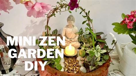 Mini Zen Garden DIY, Buddha Topiary, Mini Zen Garden - YouTube