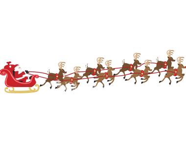 Santa Claus And His Sleigh - Cliparts.co