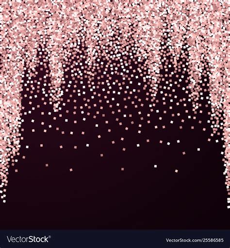 Pink gold glitter luxury sparkling confetti scatt Vector Image