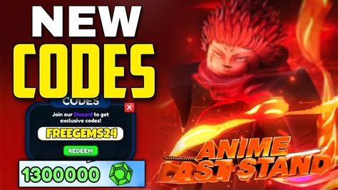 *NEW* ALL WORKING CODES FOR ANIME LAST STAND IN 2024! ROBLOX ANIME LAST STAND CODES - YouTube