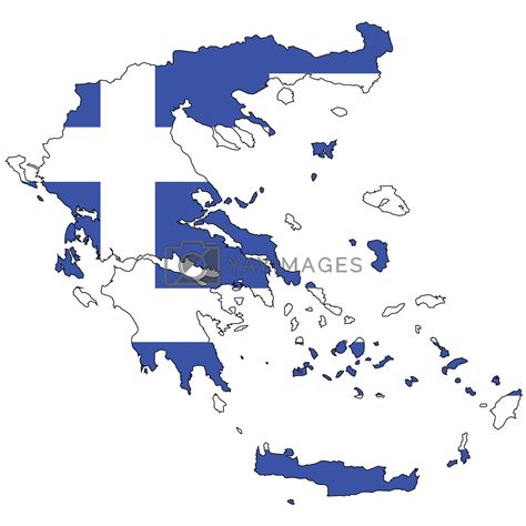 Country outline with the flag of Greece by DragonEyeMedia Vectors & Illustrations Free download ...