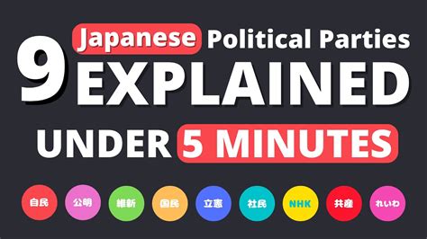 ALL Japanese Political Parties EXPLAINED - YouTube