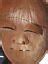 Vintage Japanese hand carving Wood Noh small Mask Okina Happy old man ...