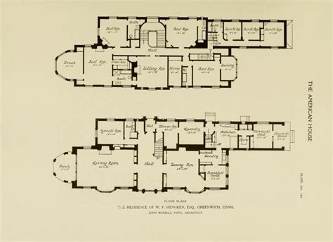 Gilded Age Mansion Floor Plans | Printable Templates Free