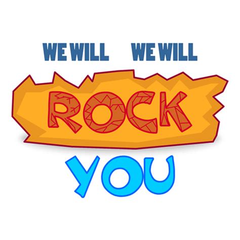 We Will Rock You Sticker - Just Stickers : Just Stickers