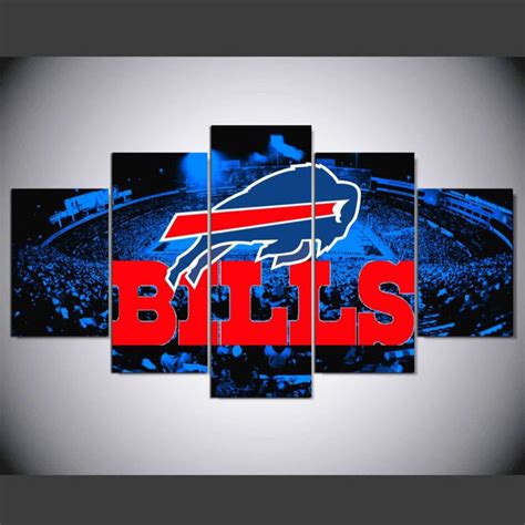 5 Panels HD Buffalo Bills Canvas Prints Wall Art Painting Printed Wall ...