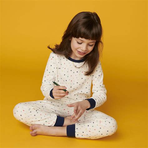 Petit Bateau - Ivory Cotton Velour Pyjamas | Childrensalon Outlet