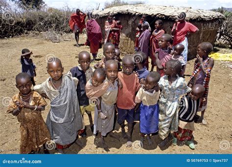 Village Life of Maasai People in Kenya Editorial Stock Photo - Image of clothes, architecture ...