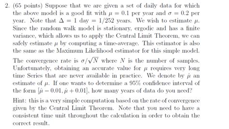 We consider the Geometric Brownian Motion model for a | Chegg.com