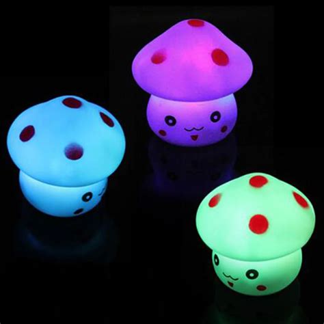 Aliexpress.com : Buy LED Night Light Colorful Mushroom Press Down Touch Room Desk Bedside Lamp ...