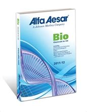 Alfa Aesar Introduces Catalog of Over 3,000 Bio Products