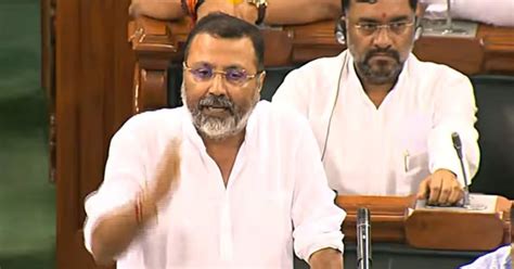 NewsClick funding: Chaos in Parliament, BJP MP Nishikant Dubey takes ...