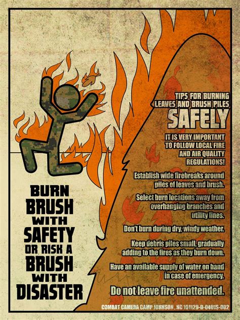 DVIDS - Images - Brush burning safety poster [Image 24 of 24]