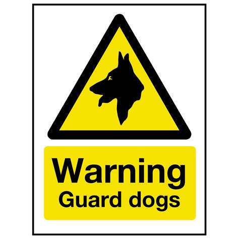 Warning Guard Dog Sign