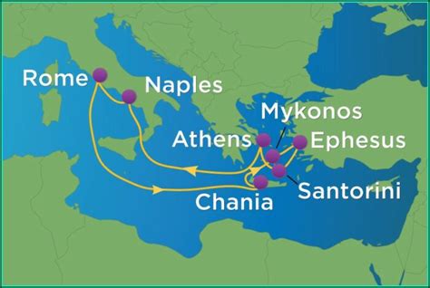 Royal Caribbean Greek Isles Cruise Map Map : Resume Examples