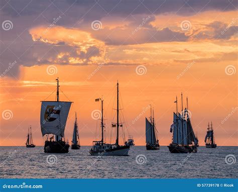 Sailing Ships on the Baltic Sea Editorial Stock Photo - Image of pomerania, vacation: 57739178