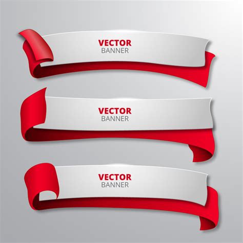 Curved Banner Vector at Vectorified.com | Collection of Curved Banner ...