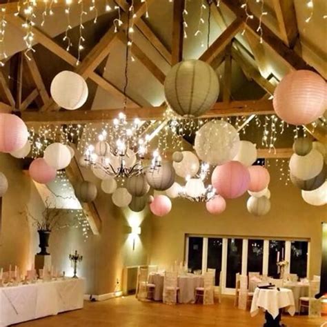 20cm 15Pcs/lot Chinese paper lantern, round lamp, Wedding Decoration ...