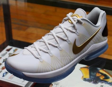 Release Reminder: White/Gold Nike KD V Elite- SneakerFiles